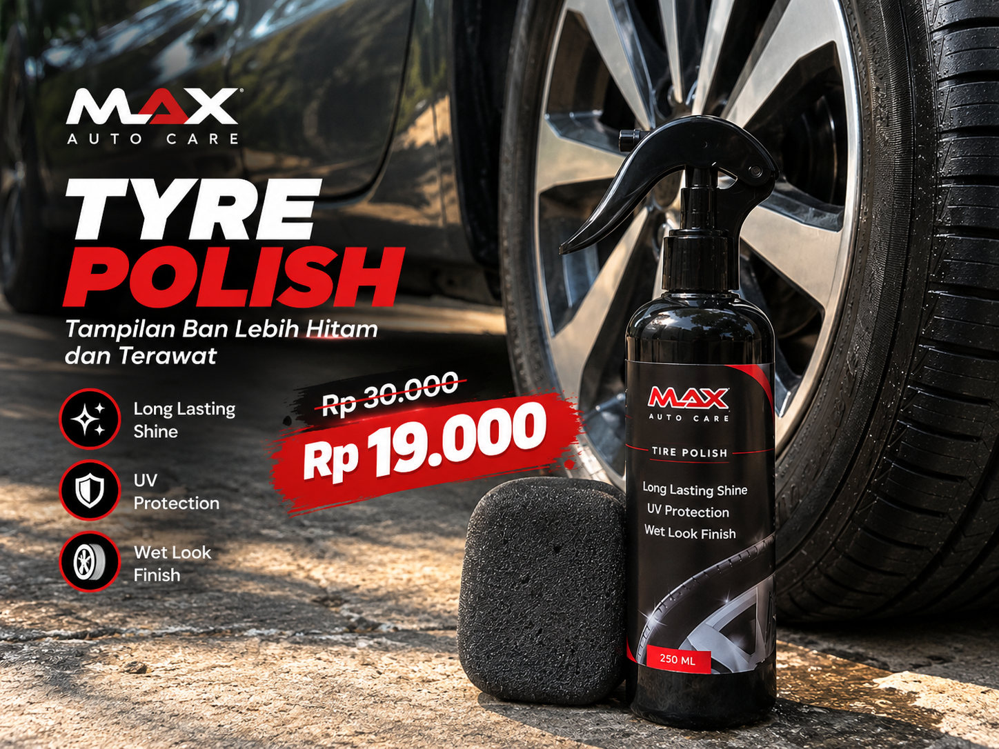 MAX Auto Care Tyre Polish